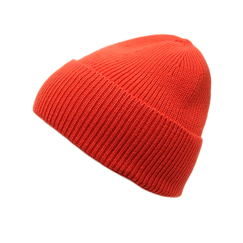 Wholesale 2023 Autumn and Winter New Color Matching Cold and Warm Knitted Acrylic Wool Hat